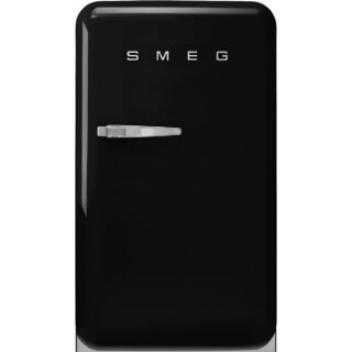 Smeg FAB10RBL6 Retro Mini Buzdolabı Siyah Sağ Menteşe