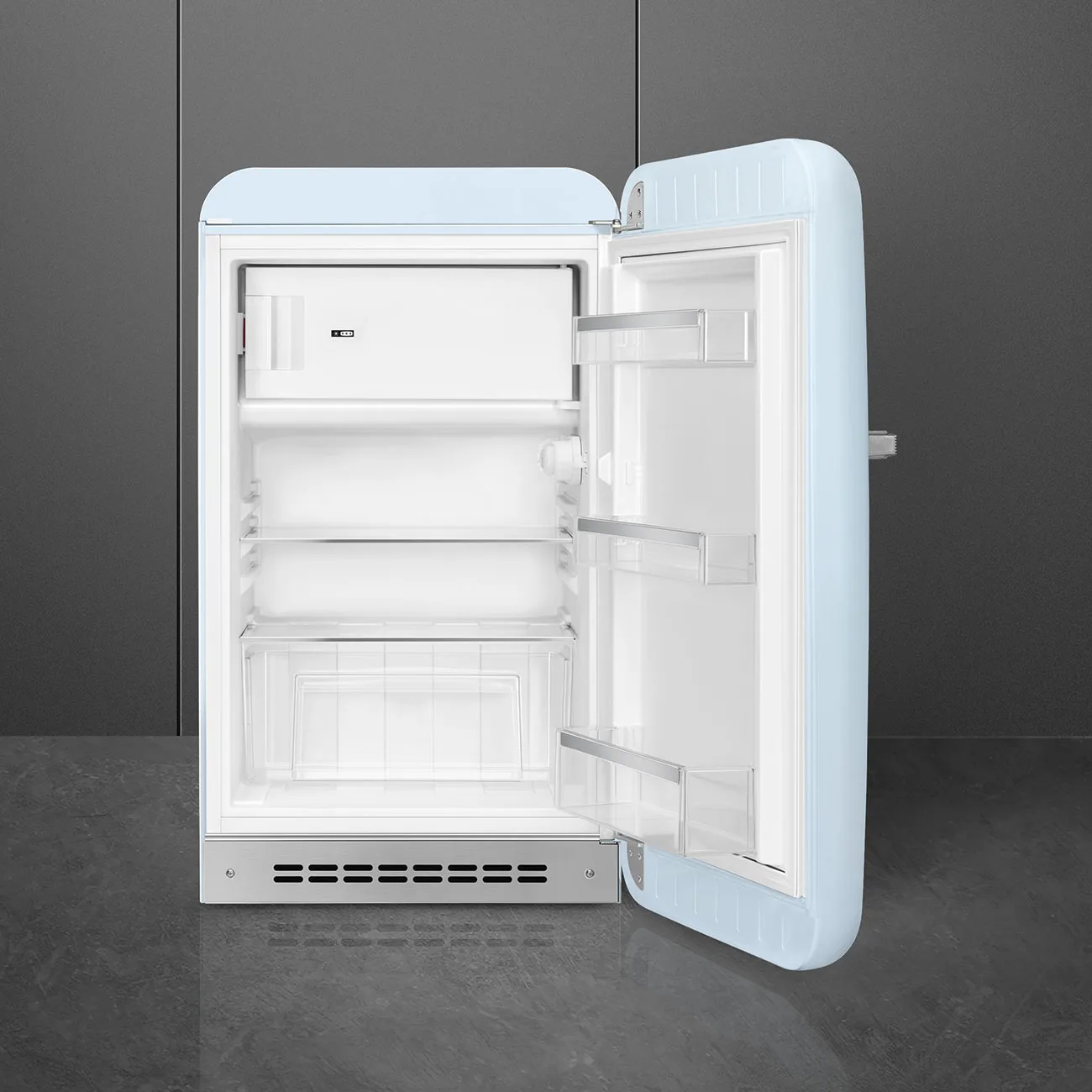 Smeg FAB10RPB6 Retro Mini Buzdolabı Pastel Mavi Sağ Menteşe - Görsel 2