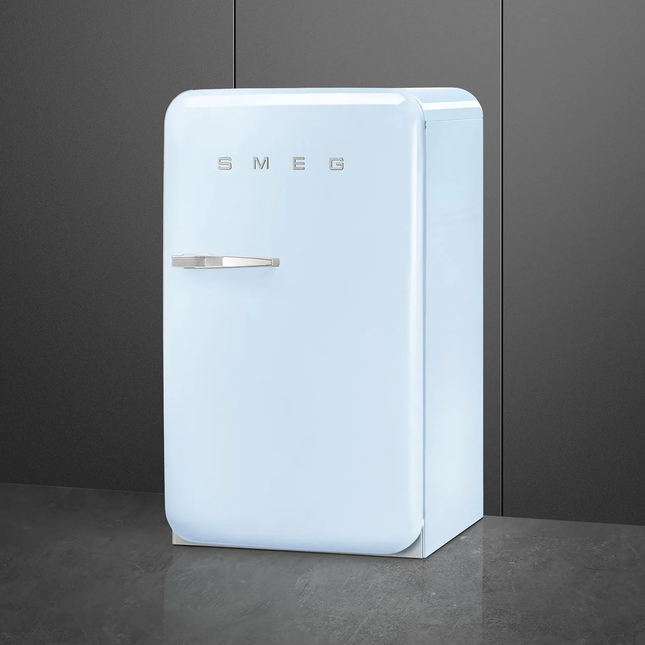 Smeg FAB10RPB6 Retro Mini Buzdolabı Pastel Mavi Sağ Menteşe - Görsel 4