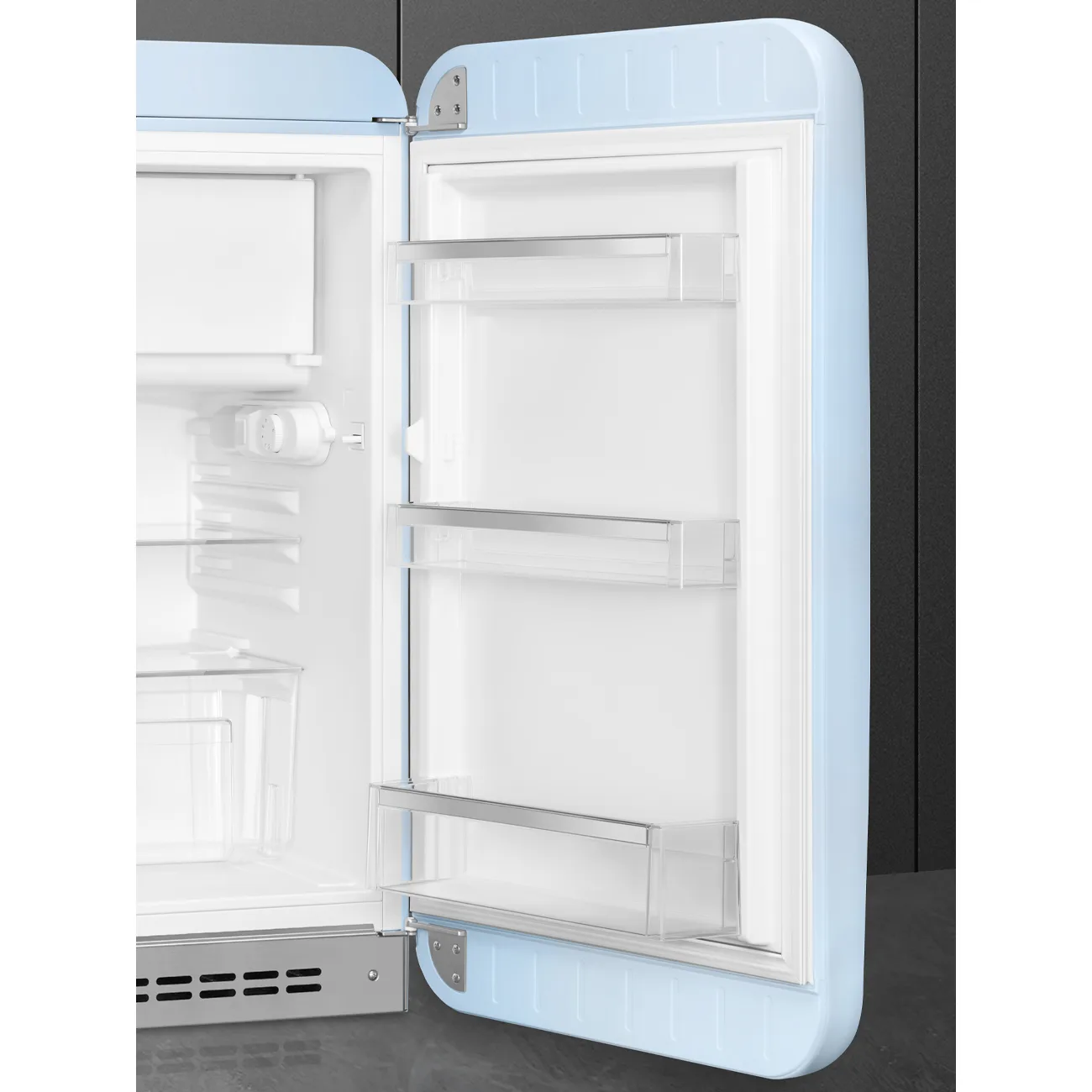 Smeg FAB10RPB6 Retro Mini Buzdolabı Pastel Mavi Sağ Menteşe - Görsel 7