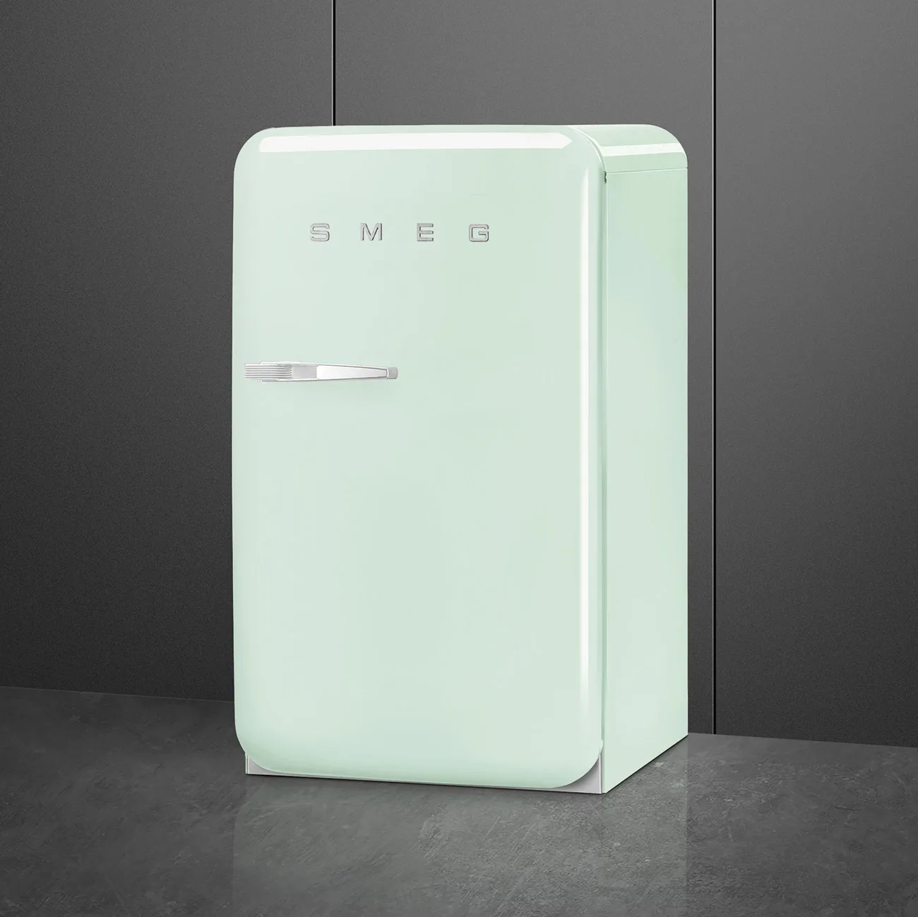 Smeg FAB10RPG6 Retro Mini Buzdolabı Pastel Yeşil Sağ Menteşe - Görsel 4