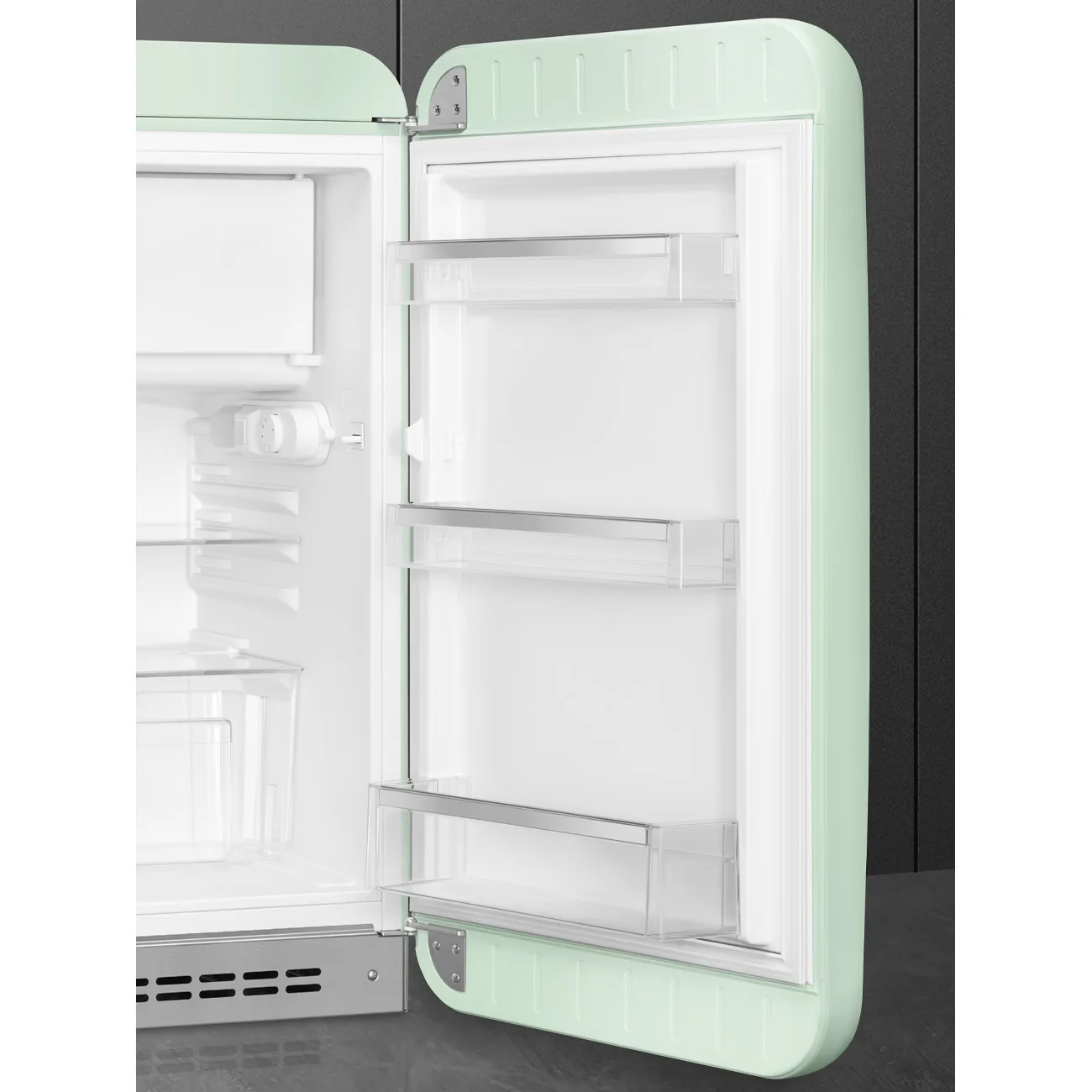 Smeg FAB10RPG6 Retro Mini Buzdolabı Pastel Yeşil Sağ Menteşe - Görsel 6