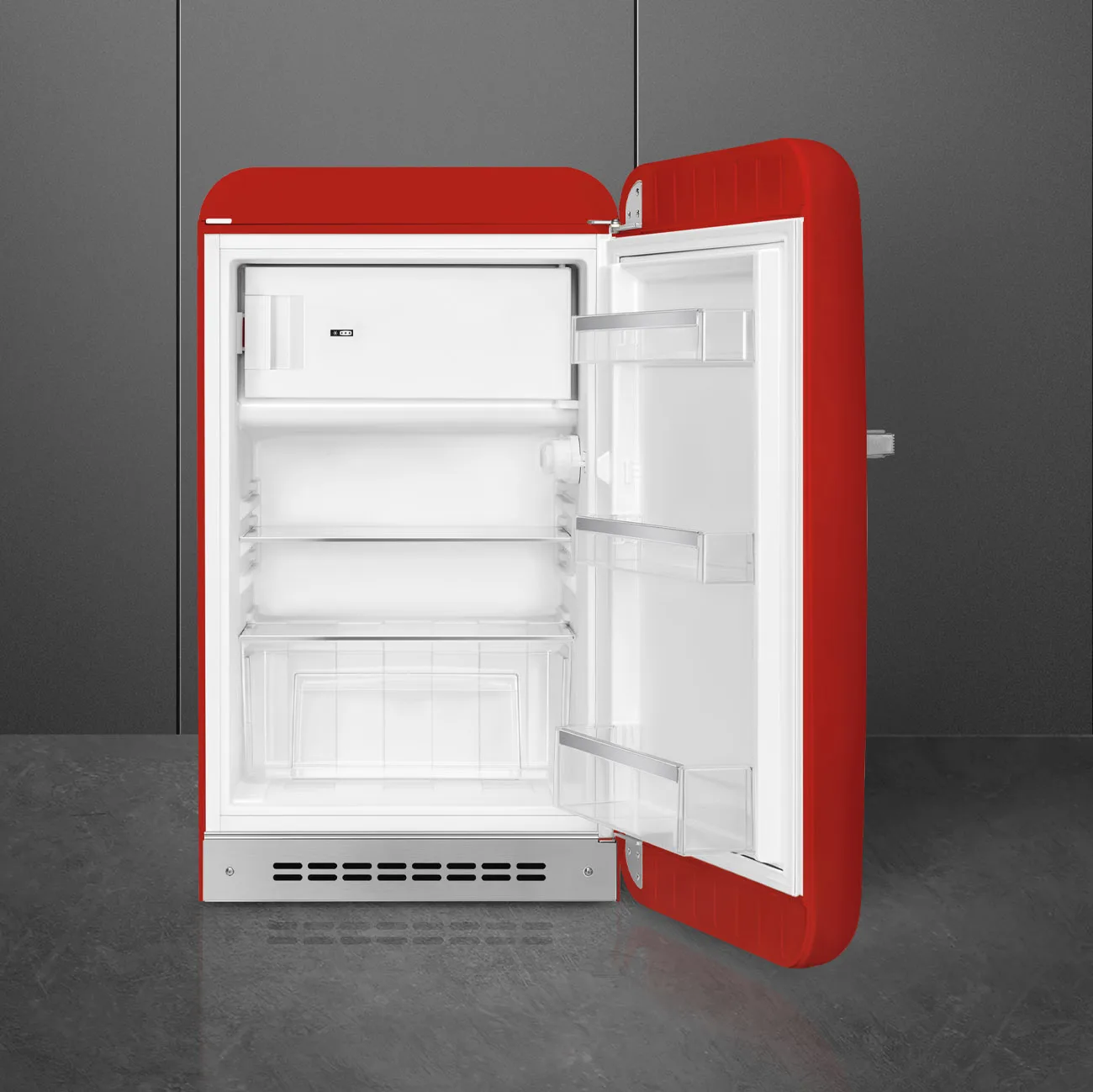 Smeg FAB10RRD6 Retro Mini Buzdolabı Kırmızı Sağ Menteşe - Görsel 2