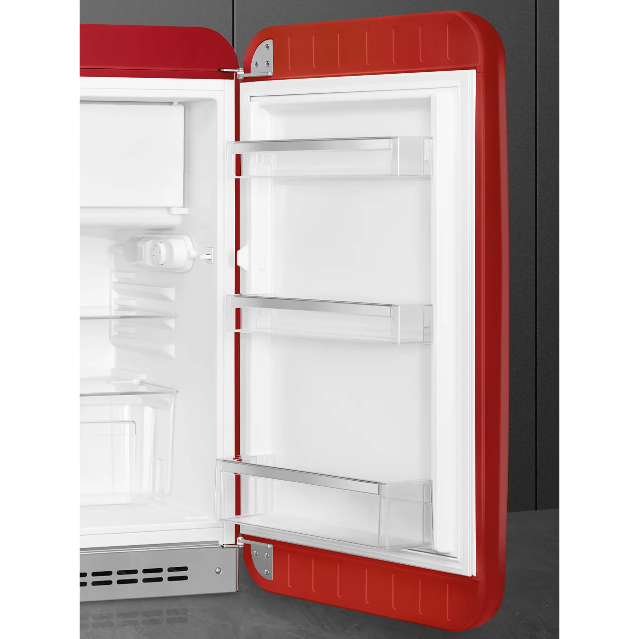 Smeg FAB10RRD6 Retro Mini Buzdolabı Kırmızı Sağ Menteşe - Görsel 7