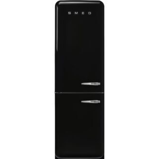 Smeg FAB32LBL6 Retro Dondurucu Altta 2 Kapılı Buzdolabı Siyah Sol Menteşe