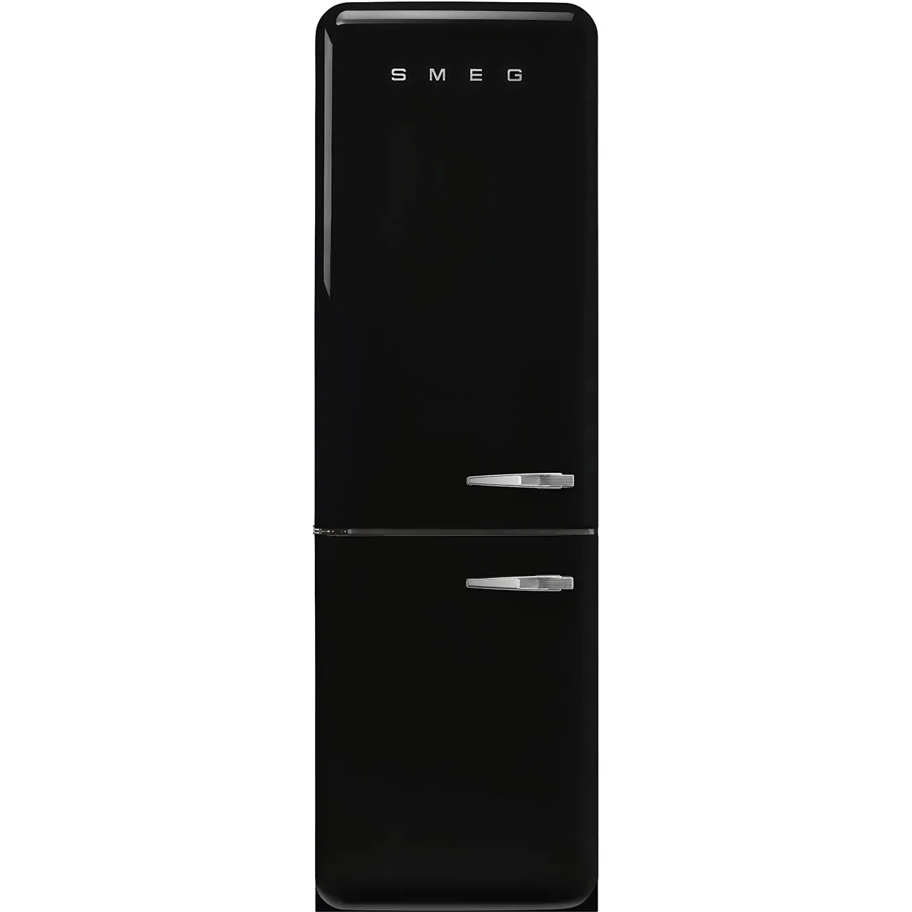 Smeg FAB32LBL6 Retro Dondurucu Altta 2 Kapılı Buzdolabı Siyah Sol Menteşe