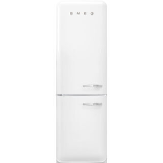 Smeg FAB32LWH6 Retro Dondurucu Altta 2 Kapılı Buzdolabı Beyaz Sol Menteşe