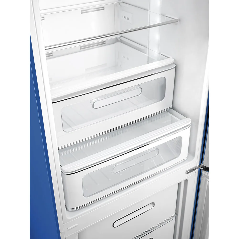 Smeg FAB32RBE6 Retro Dondurucu Altta 2 Kapılı Buzdolabı Lacivert Sağ Menteşe - Görsel 3