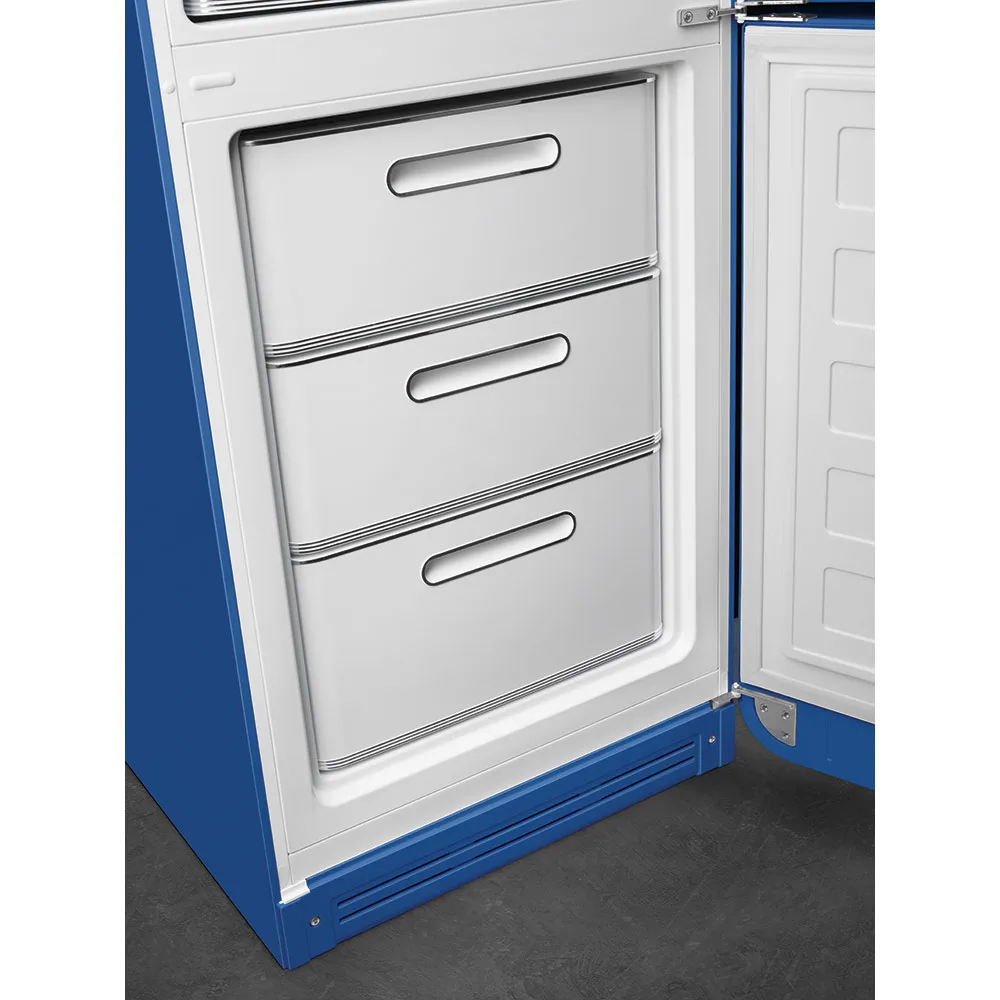 Smeg FAB32RBE6 Retro Dondurucu Altta 2 Kapılı Buzdolabı Lacivert Sağ Menteşe - Görsel 5
