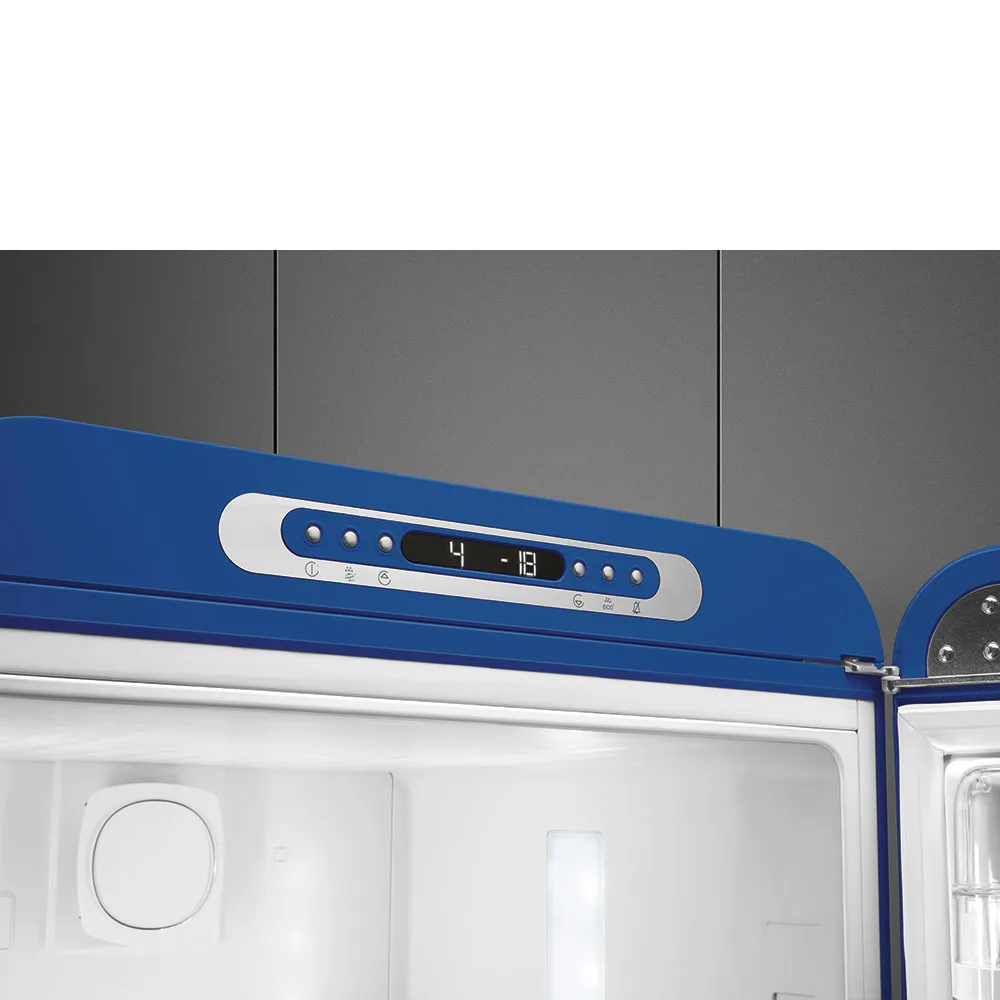 Smeg FAB32RBE6 Retro Dondurucu Altta 2 Kapılı Buzdolabı Lacivert Sağ Menteşe - Görsel 6