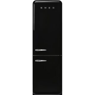 Smeg FAB32RBL6 Retro Dondurucu Altta 2 Kapılı Buzdolabı Siyah Sağ Menteşe