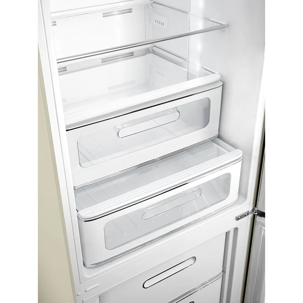 Smeg FAB32RCR6 Retro Dondurucu Altta 2 Kapılı Buzdolabı Krem Sağ Menteşe - Görsel 5