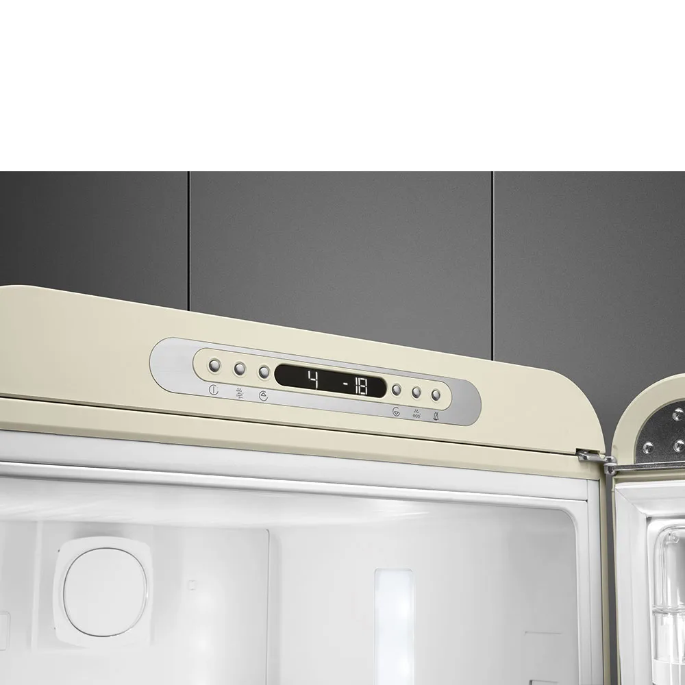 Smeg FAB32RCR6 Retro Dondurucu Altta 2 Kapılı Buzdolabı Krem Sağ Menteşe - Görsel 8