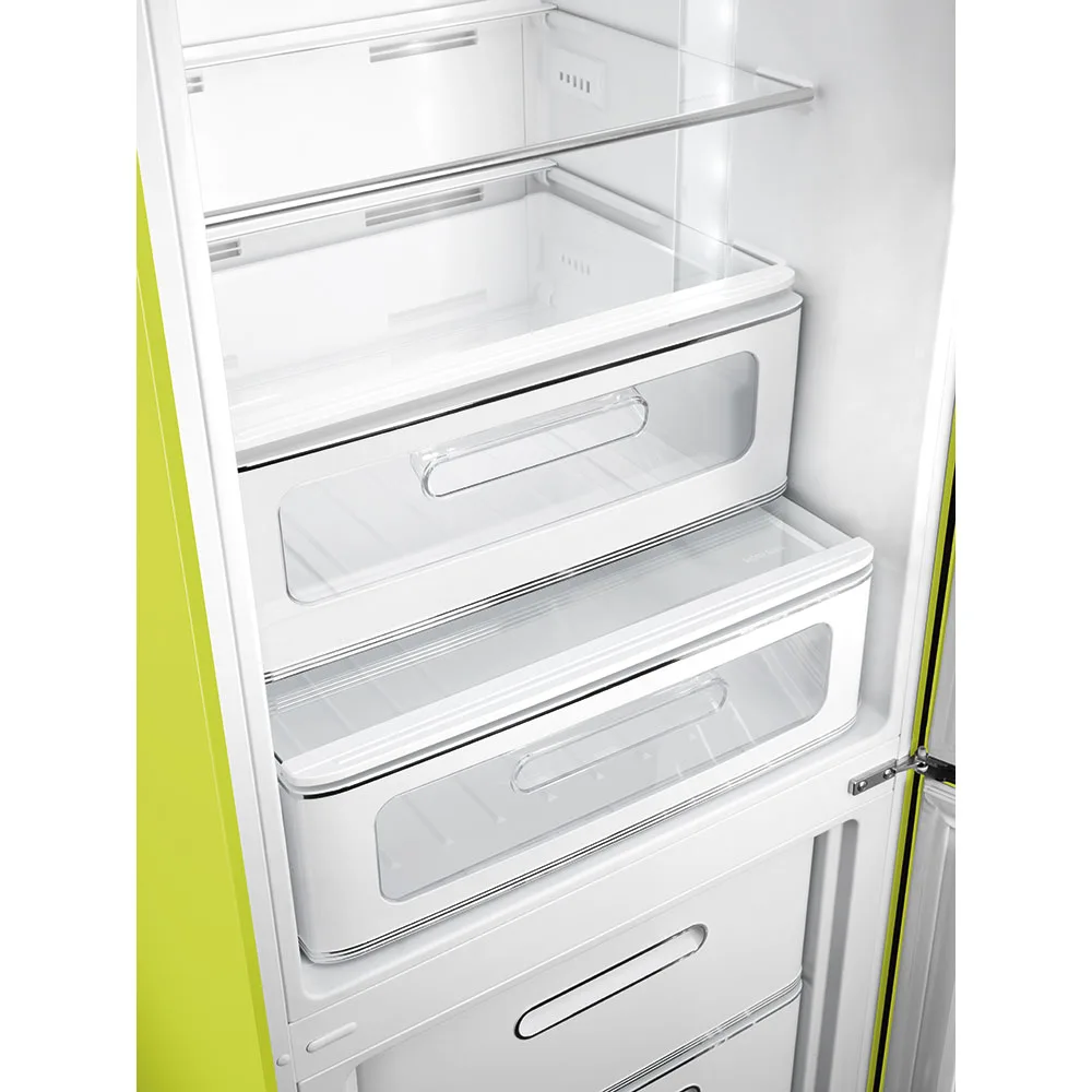 Smeg FAB32RLI6 Retro Dondurucu Altta 2 Kapılı Buzdolabı Limon Yeşili Sağ Menteşe - Görsel 3