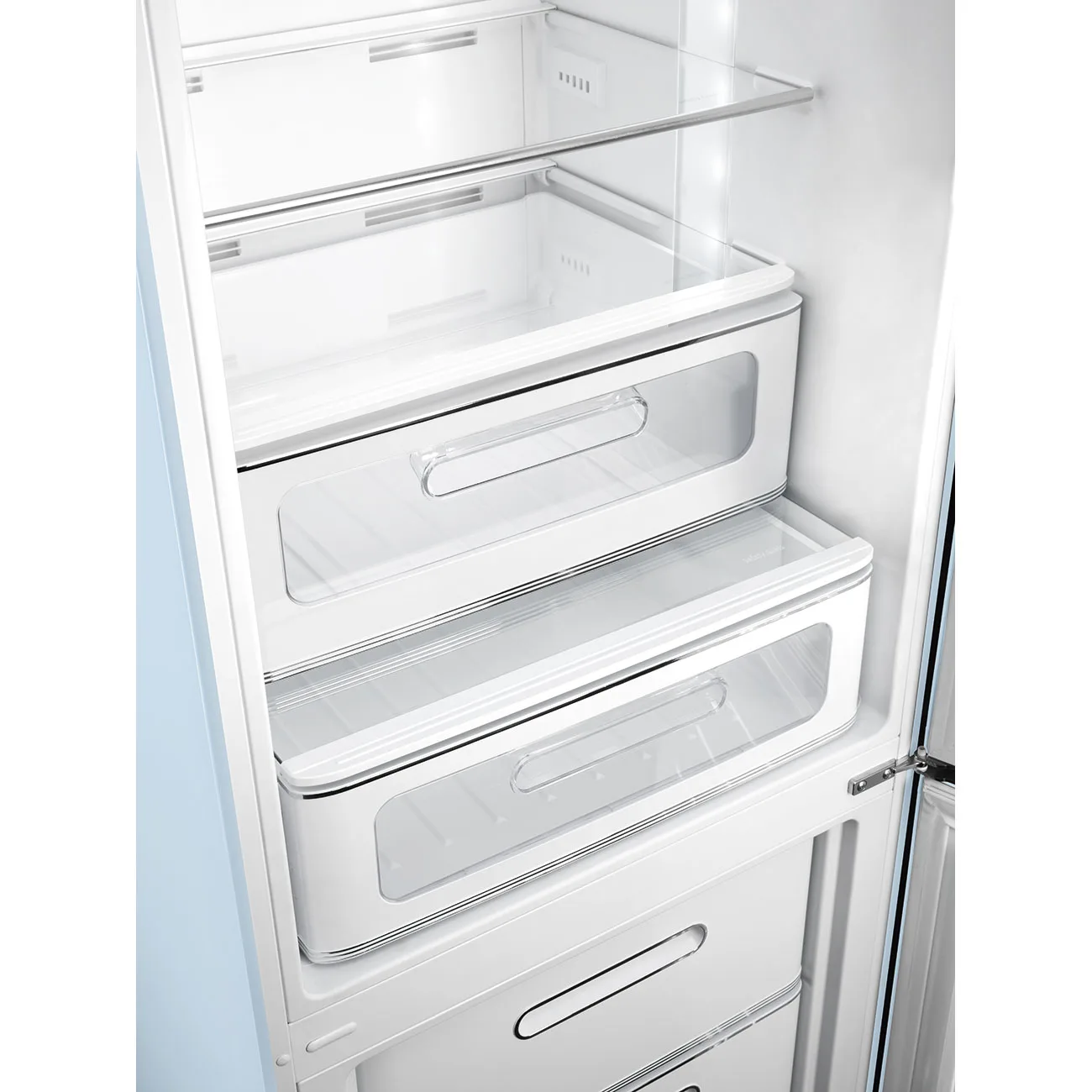 Smeg FAB32RPB6 Retro Dondurucu Altta 2 Kapılı Buzdolabı Pastel Maviı Sağ Menteşe - Görsel 3