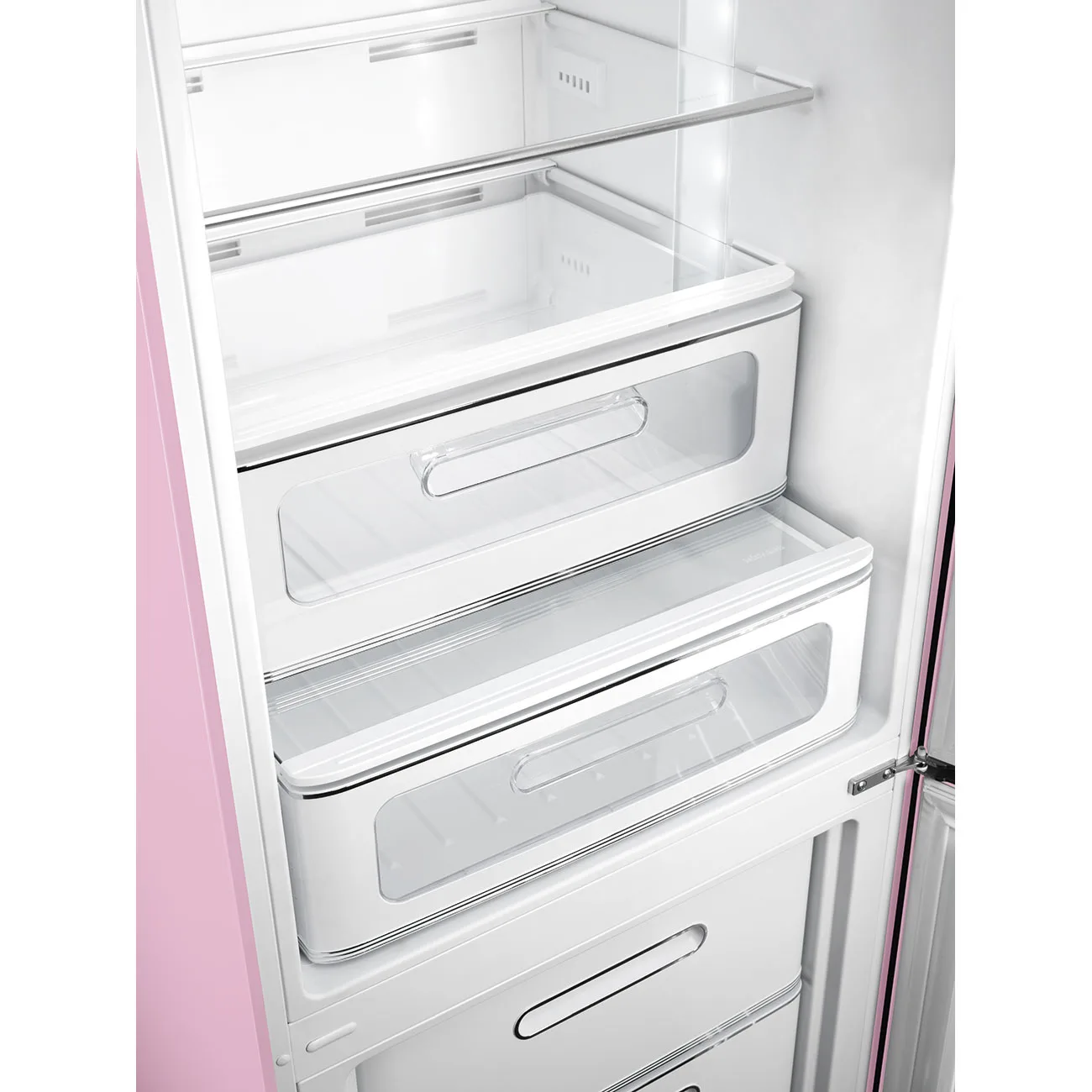 Smeg FAB32RPK6 Retro Dondurucu Altta 2 Kapılı Buzdolabı Pembe Sağ Menteşe - Görsel 3