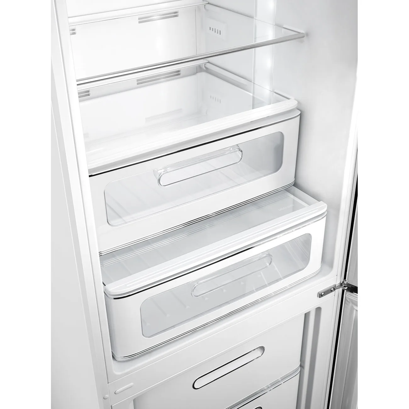 Smeg FAB32RWH6 Retro Dondurucu Altta 2 Kapılı Buzdolabı Beyaz Sağ Menteşe - Görsel 3