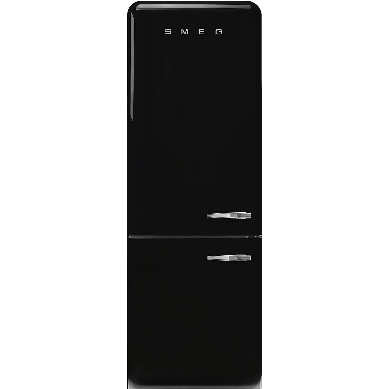 Smeg FAB38LBL6 Retro Dondurucu Altta 2 Kapılı Buzdolabı Siyah Sol Menteşe