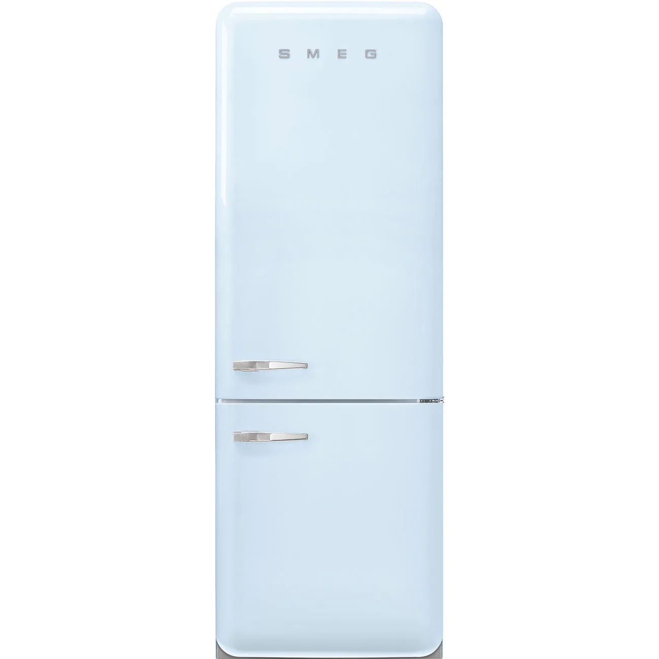 Smeg FAB38RPB6 Retro Dondurucu Altta 2 Kapılı Buzdolabı Pastel Mavi Sağ Menteşe