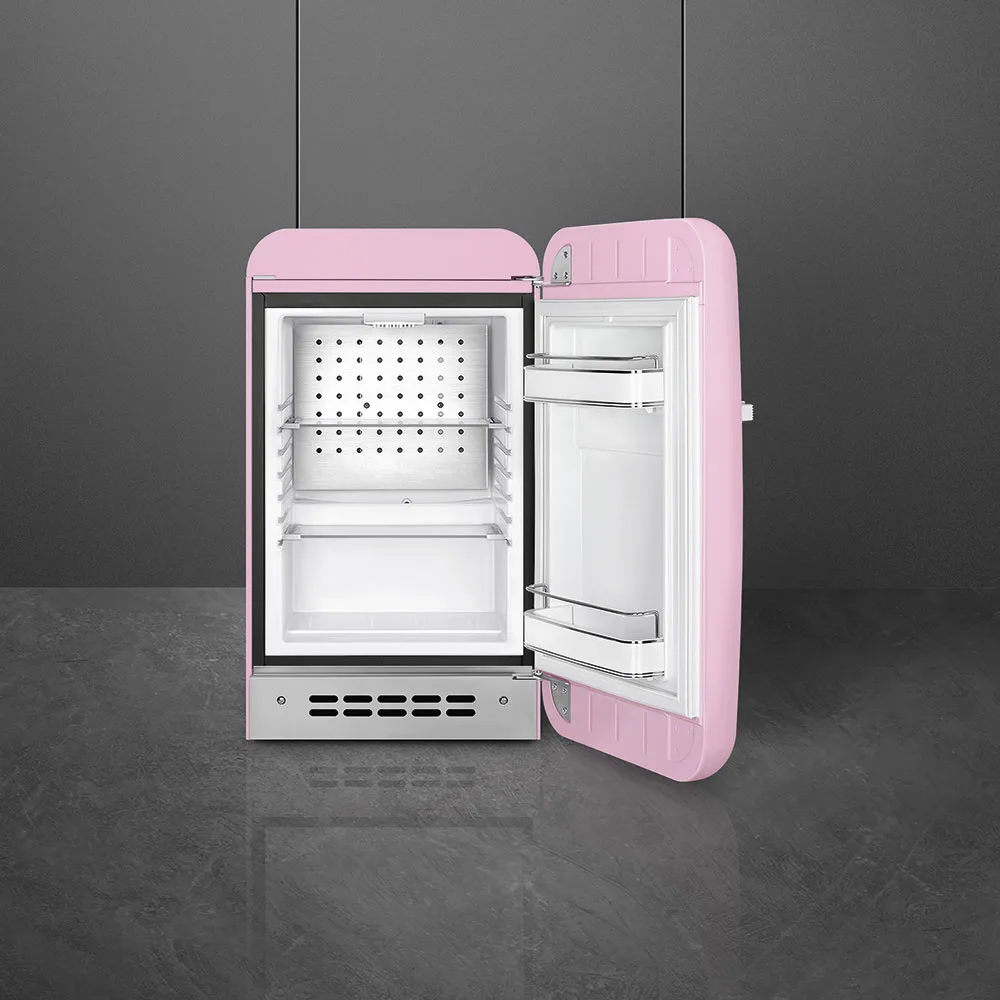 Smeg FAB5RPK6 Retro Mini Soğutucu Pembe Sağ Menteşe - Görsel 2