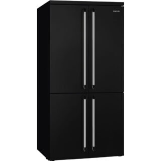 Smeg FQ960BL6 Victoria Solo 4 Kapılı Buzdolabı 90 cm. Siyah