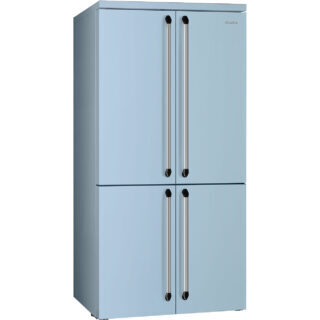 Smeg FQ960PB6 Victoria Solo 4 Kapılı Buzdolabı 90 cm. Pastel Mavi Gümüş