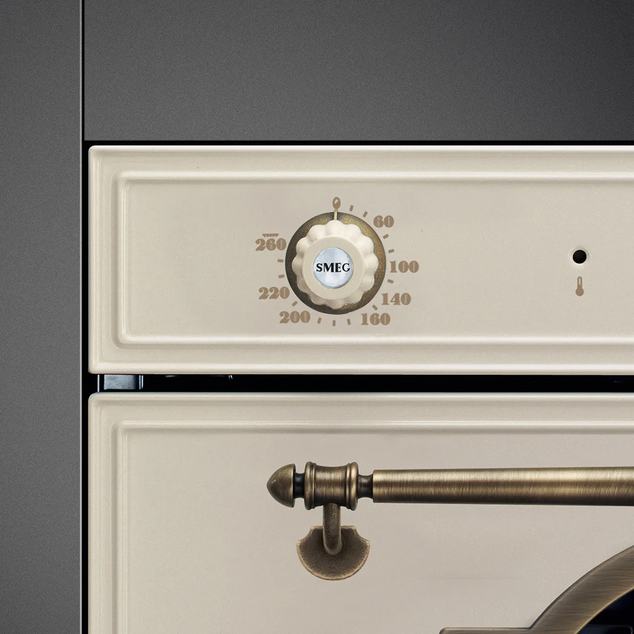 Smeg SFP67C1TPO Cortina Pirolitik Fırın 60 cm. Krem Rustik - Görsel 5