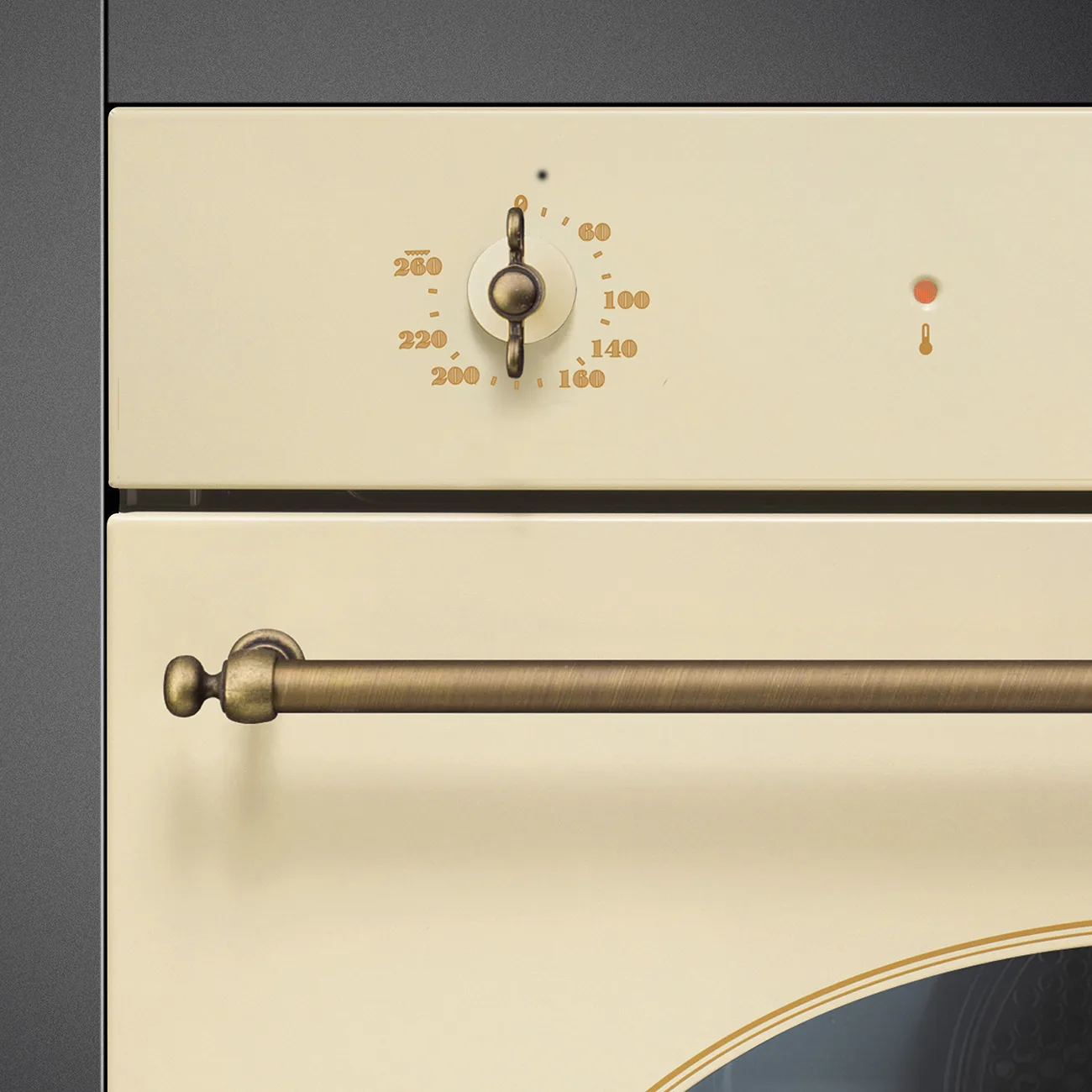 Smeg SFP68C1TPO Colonial Pirolitik Fırın 60 cm. Krem Rustik - Görsel 5