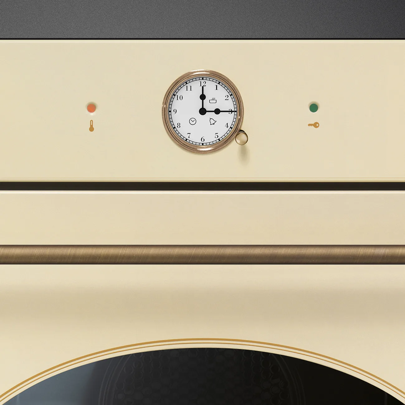 Smeg SFP68C1TPO Colonial Pirolitik Fırın 60 cm. Krem Rustik - Görsel 6
