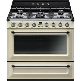 Smeg TR90P2 Victoria Gazlı Kuzine 90 cm. Krem