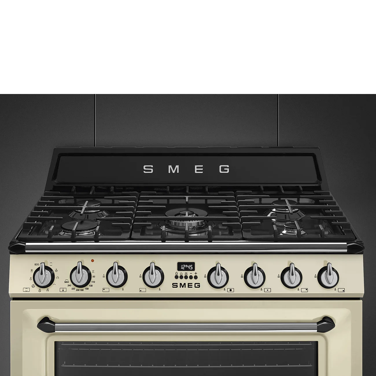 Smeg TR90P2 Victoria Gazlı Kuzine 90 cm. Krem - Görsel 7