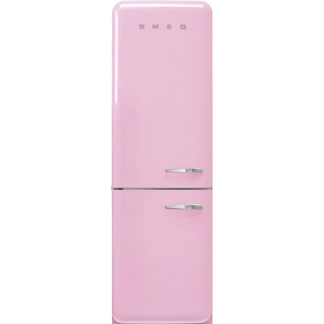 Smeg FAB32LPK6 Retro Dondurucu Altta 2 Kapılı Buzdolabı Pembe Sol Menteşe