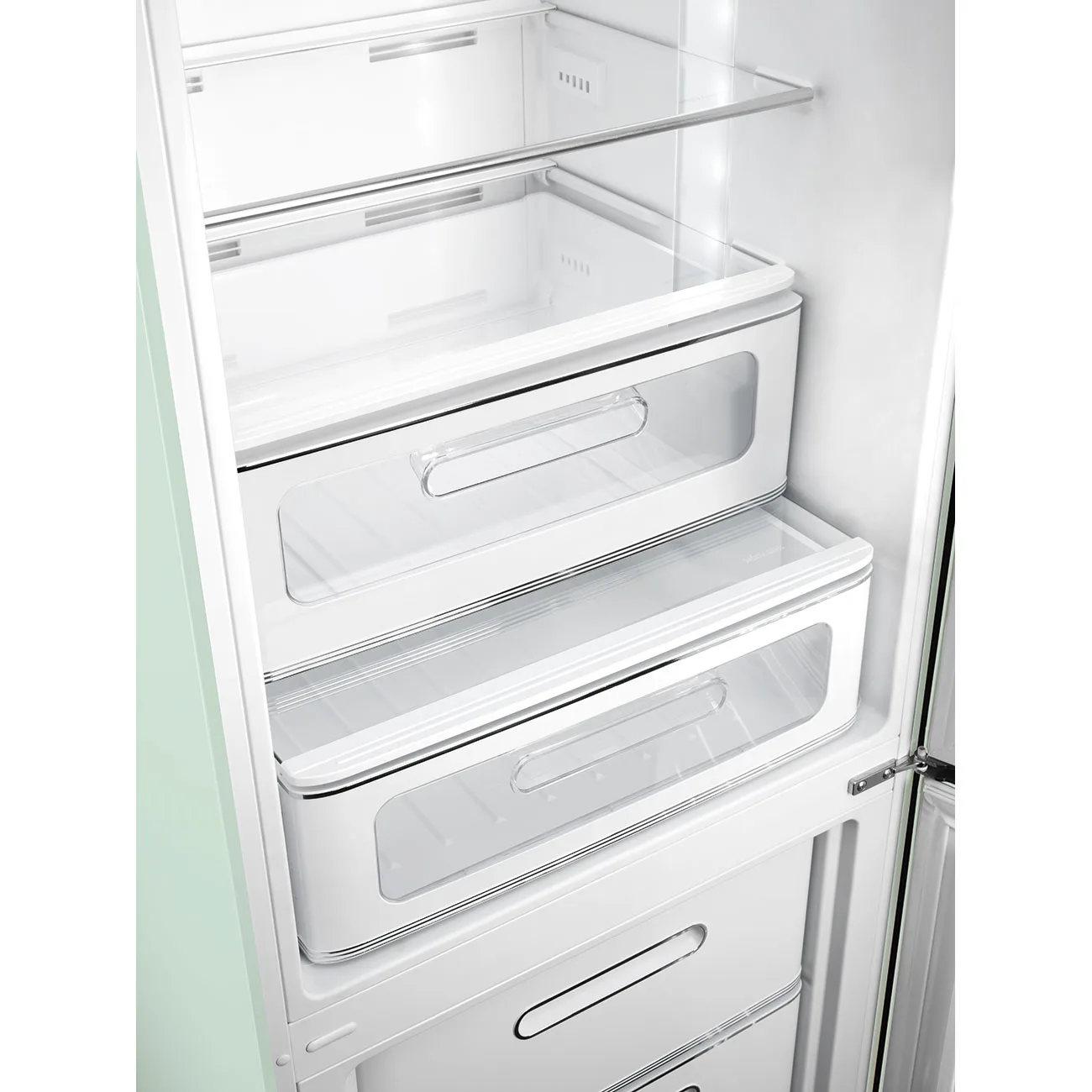 Smeg FAB32RPG6 Retro Dondurucu Altta 2 Kapılı Buzdolabı Pastel Yeşil Sağ Menteşe - Görsel 3