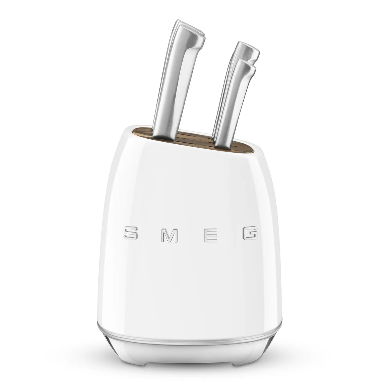 Smeg KBSF02WH Retro Standlı Bıçak Seti Beyaz - Görsel 2
