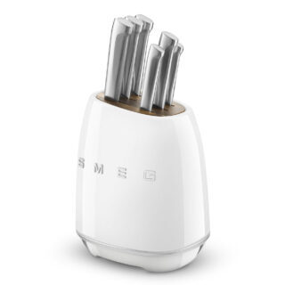 Smeg KBSF02WH Retro Standlı Bıçak Seti Beyaz