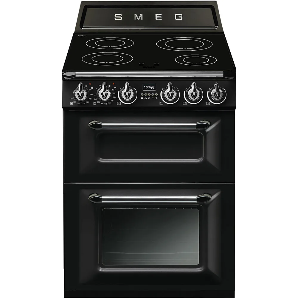 Smeg TR62IBL Victoria İndüksiyonlu Kuzine 60 cm. Siyah