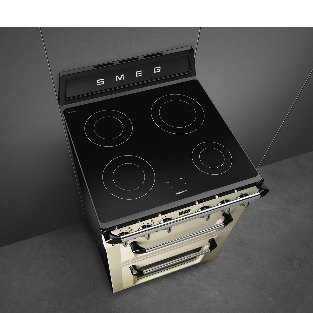 Smeg TR62IP2 Victoria İndüksiyonlu Kuzine 60 cm. Krem - Görsel 2