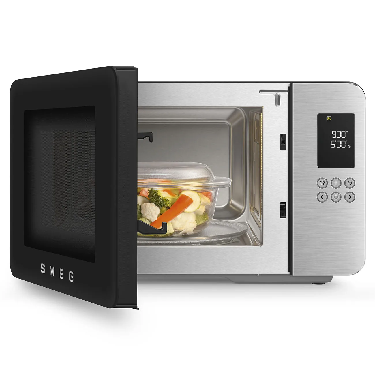 Smeg MOC01BLMEU Retro Solo Izgaralı Mikrodalga Mat Siyah - Görsel 12