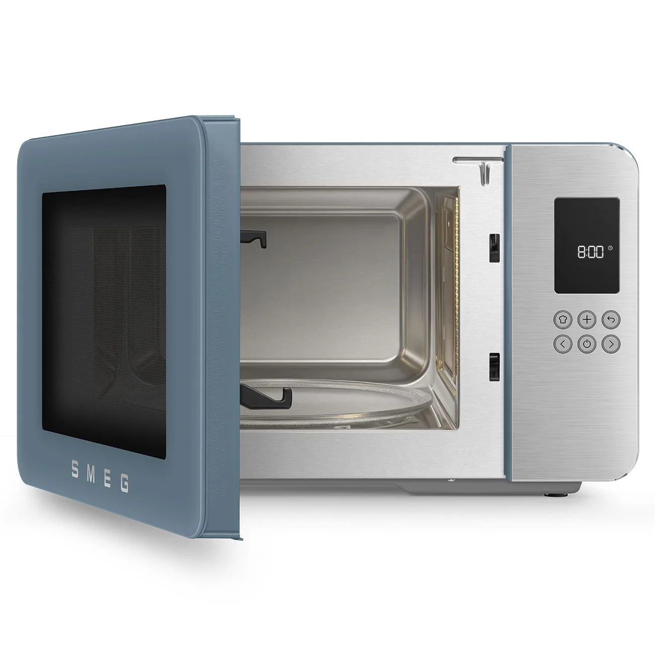 Smeg MOC01SBMEU Retro Solo Izgaralı Mikrodalga Mat Storm Blue - Görsel 2