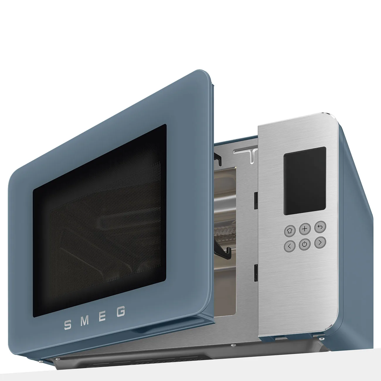Smeg MOC01SBMEU Retro Solo Izgaralı Mikrodalga Mat Storm Blue - Görsel 9