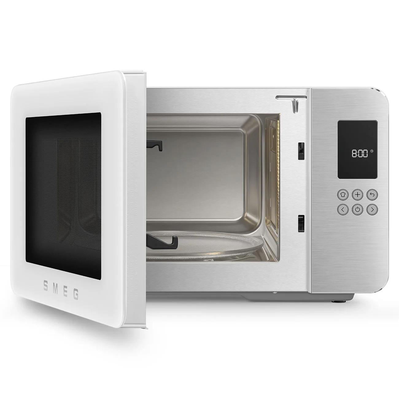 Smeg MOC01WHMEU Retro Solo Izgaralı Mikrodalga Mat Beyaz - Görsel 2