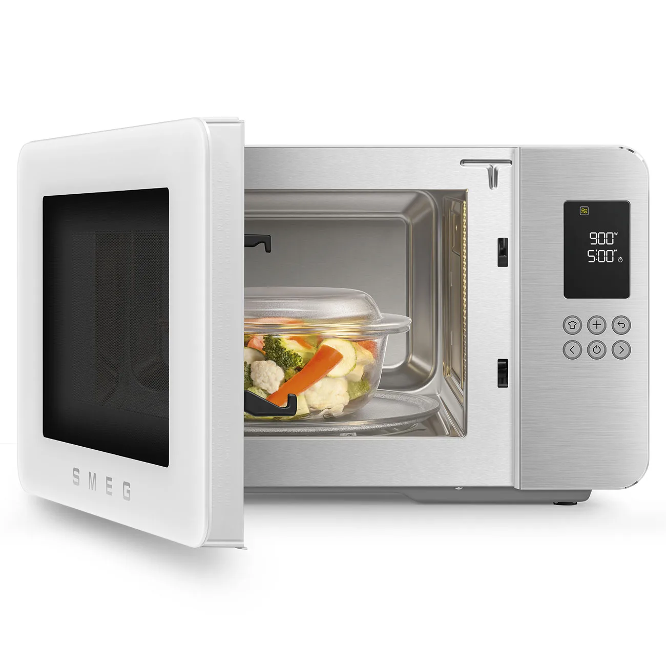 Smeg MOC01WHMEU Retro Solo Izgaralı Mikrodalga Mat Beyaz - Görsel 12