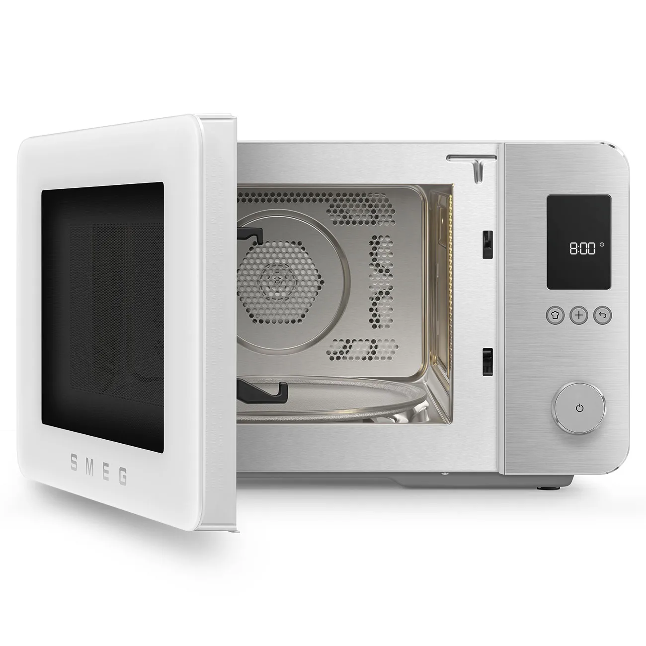 Smeg MOC02WHMEU Retro Solo Kombi Mikrodalga Mat Beyaz - Görsel 2
