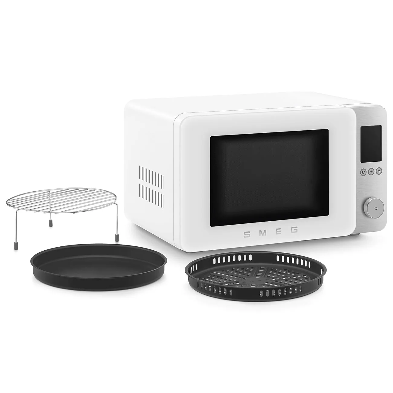 Smeg MOC02WHMEU Retro Solo Kombi Mikrodalga Mat Beyaz - Görsel 11