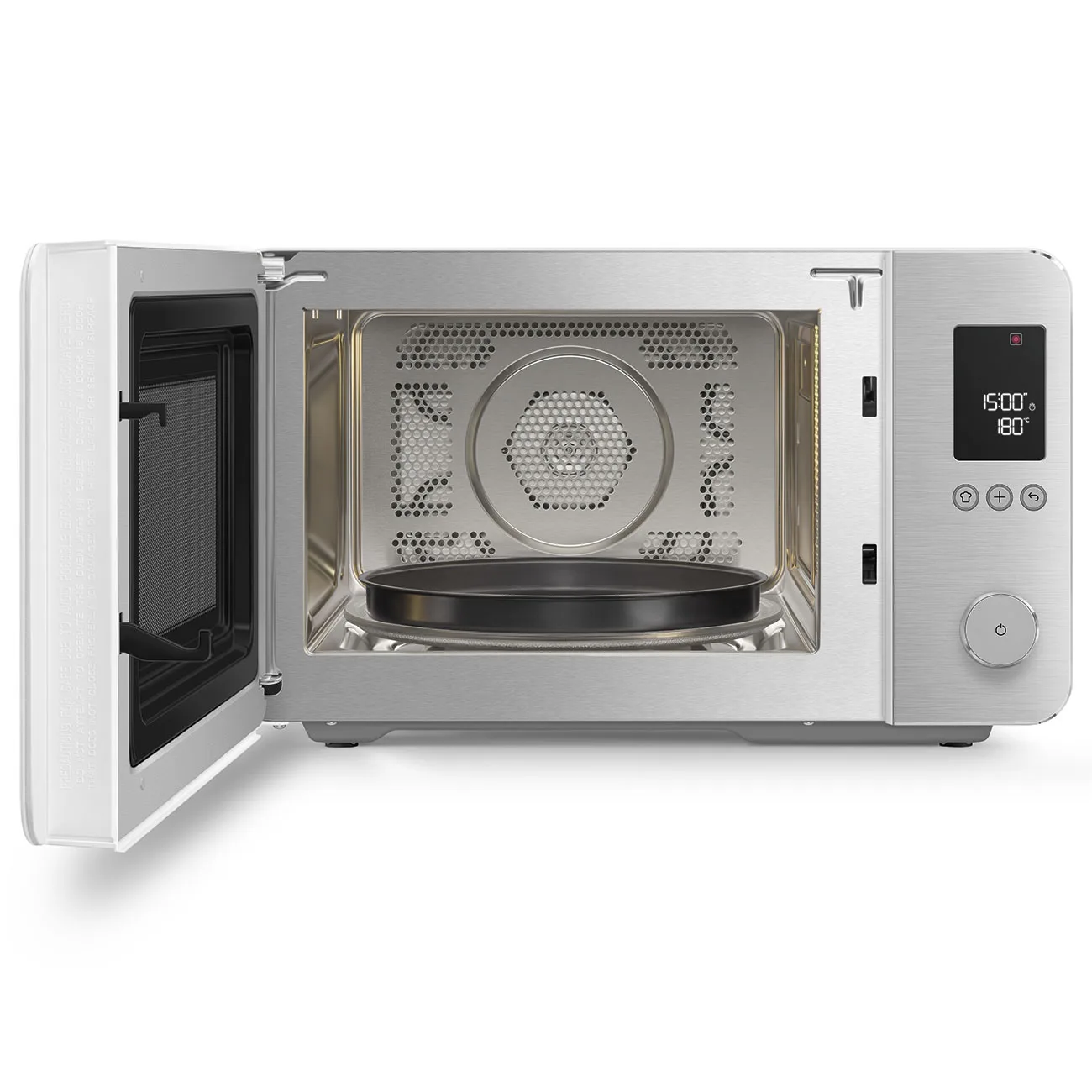 Smeg MOC02WHMEU Retro Solo Kombi Mikrodalga Mat Beyaz - Görsel 6