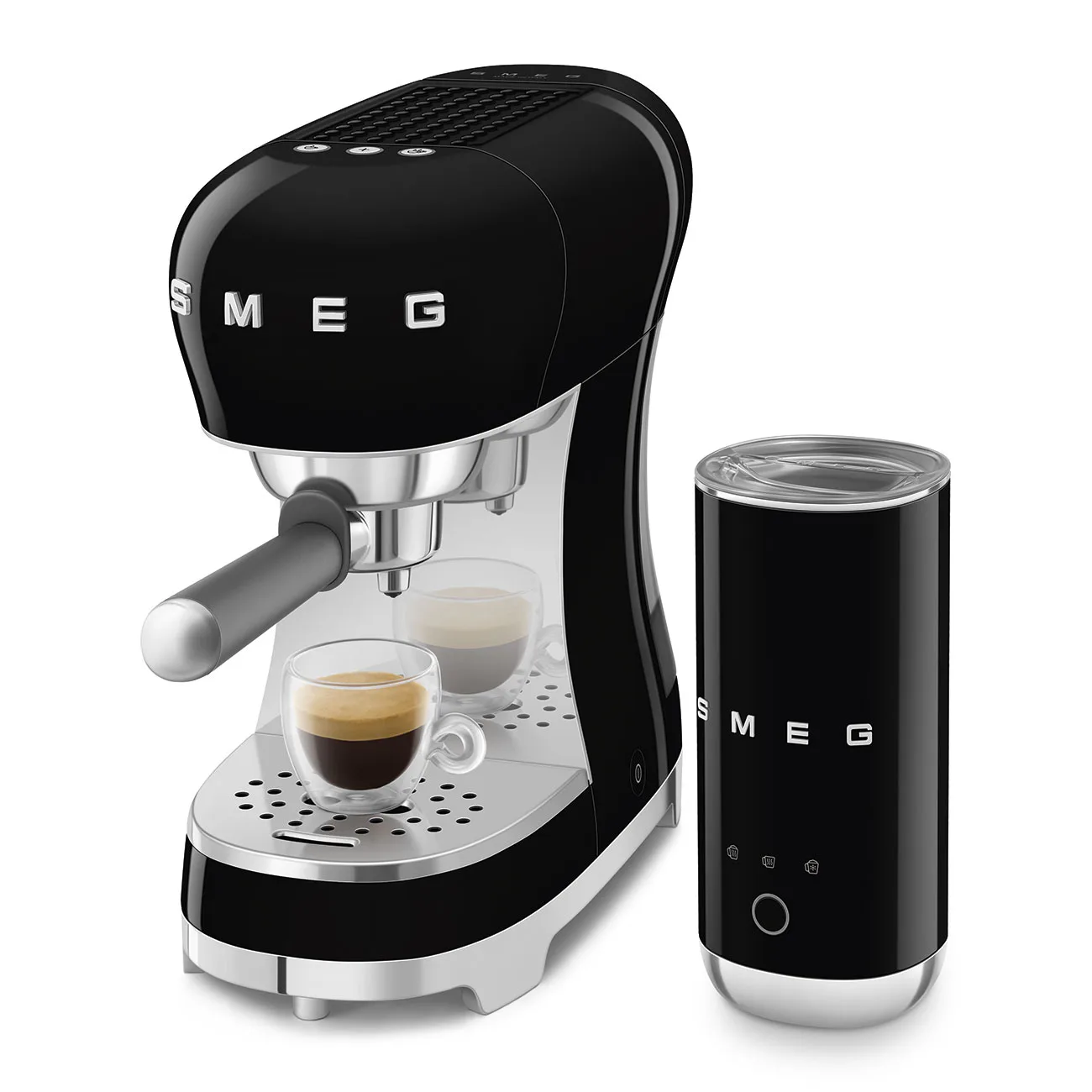 Smeg ECF12BLEU Espresso Makinesi Siyah + Süt Köpürtme - Görsel 4